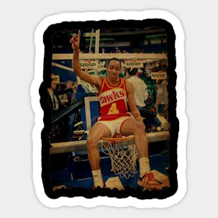 Spud Webb Vintage Sticker